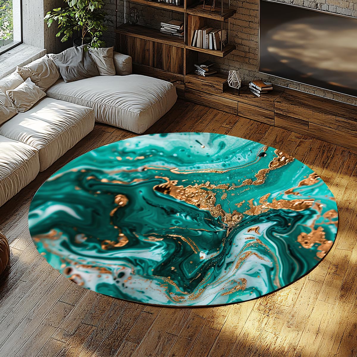 Tapis d'entrée résistant aux taches de classe supérieure au design non figuratif