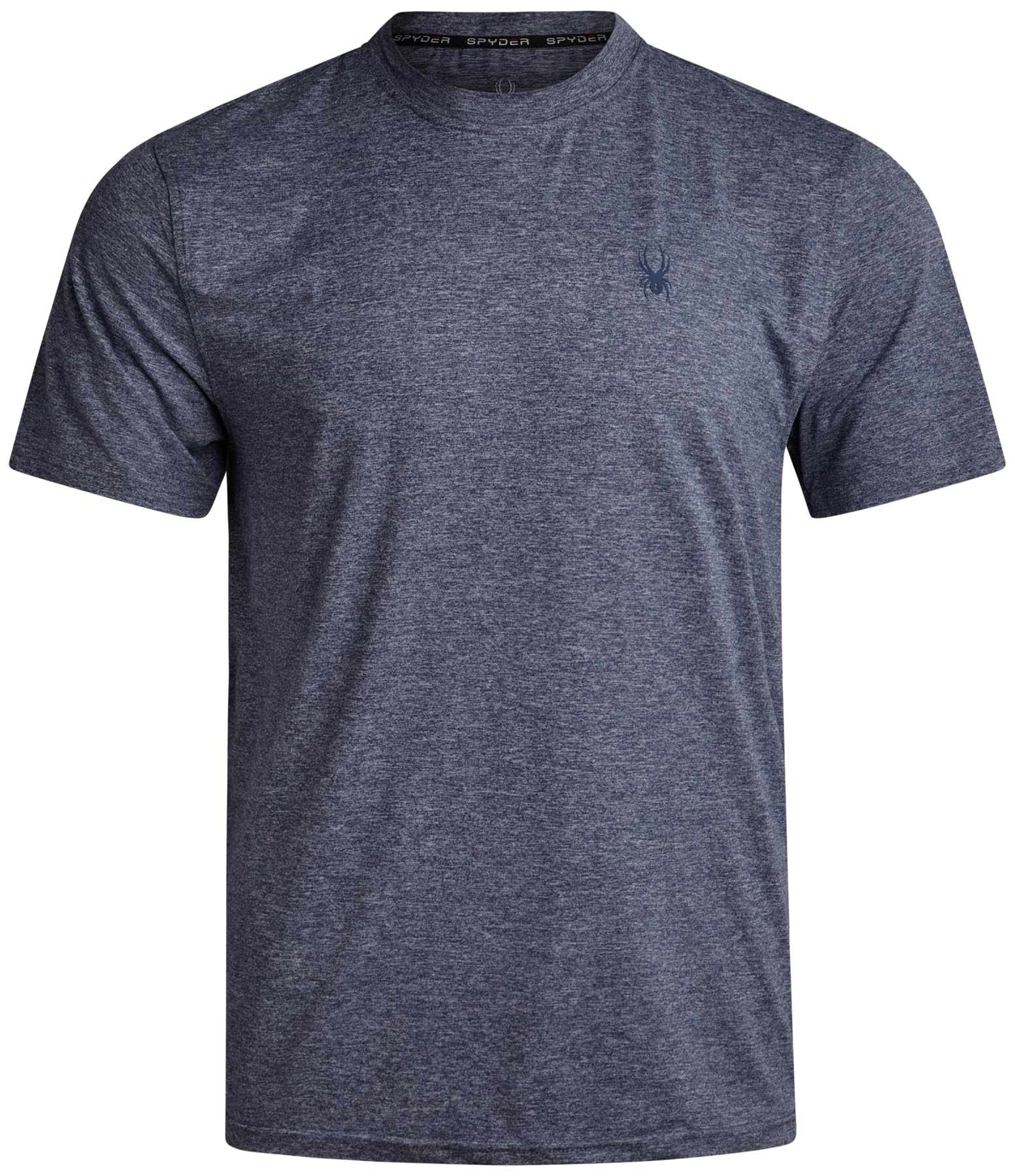 Spyder Mens T Shirt - Athletic Performance Short Sleeve Running Workout Tee - Moisture Wicking Crewneck Shirts for Men