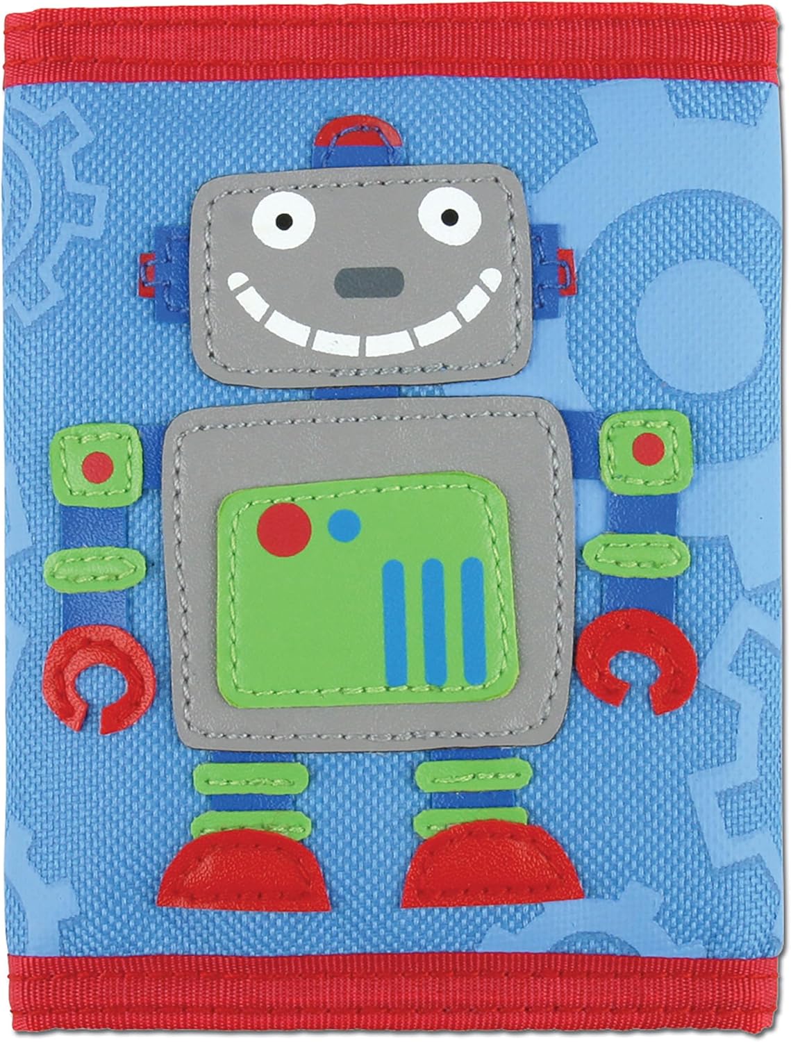 Stephen Joseph Kids Unisex Wallet for Boys and Girls With Applique Designs, Screen Printed With Zippered Coin Pocket, Firetruck