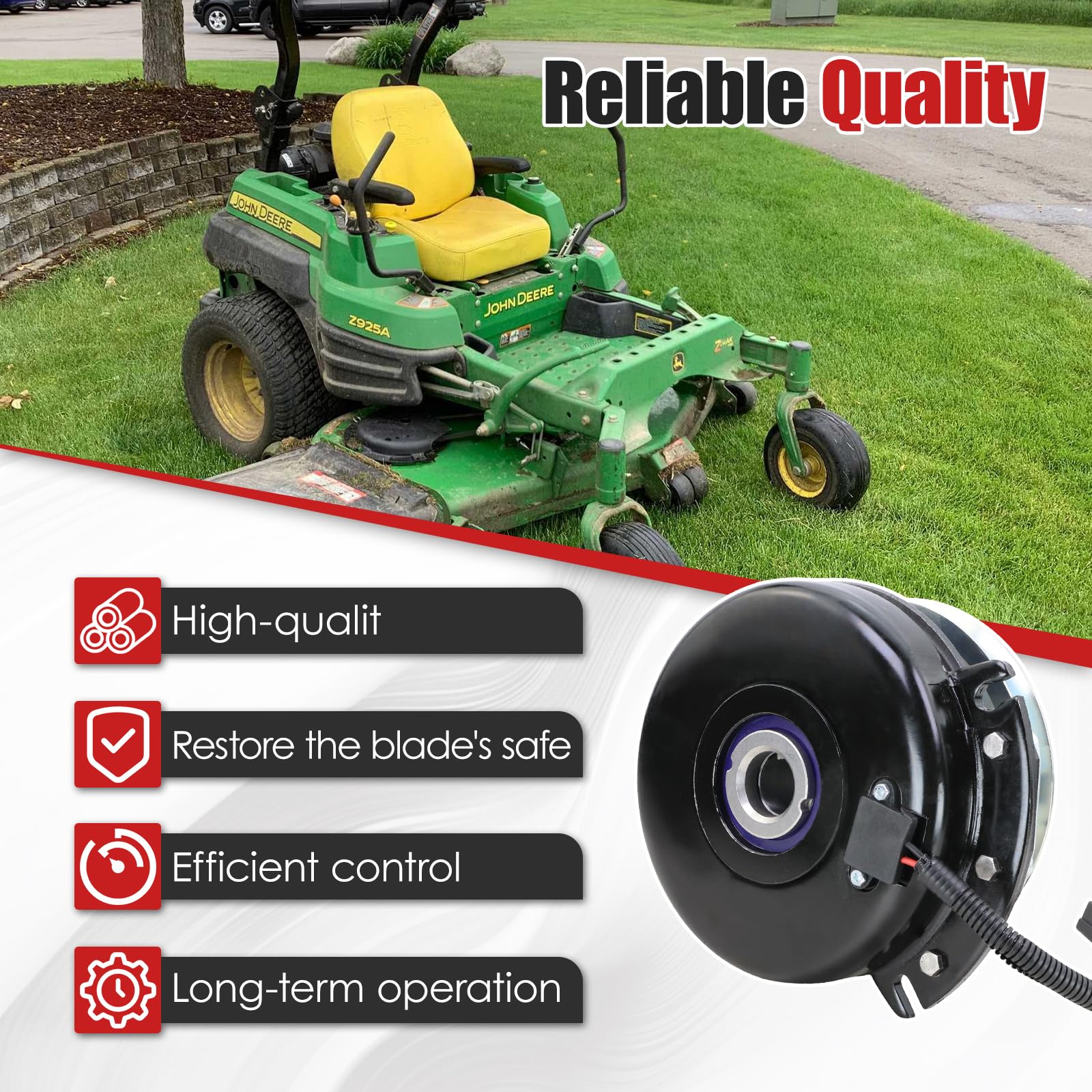AUC18452 - Embrague eléctrico PTO compatible con cortacésped John Deere Z920 Z925 Z930 Z950 Z960 Z970 Z Trak Series. Repuesto para AUC18216, 5228-80, 5228-55, 5228-38, 5228-38, 5228-80. 76
