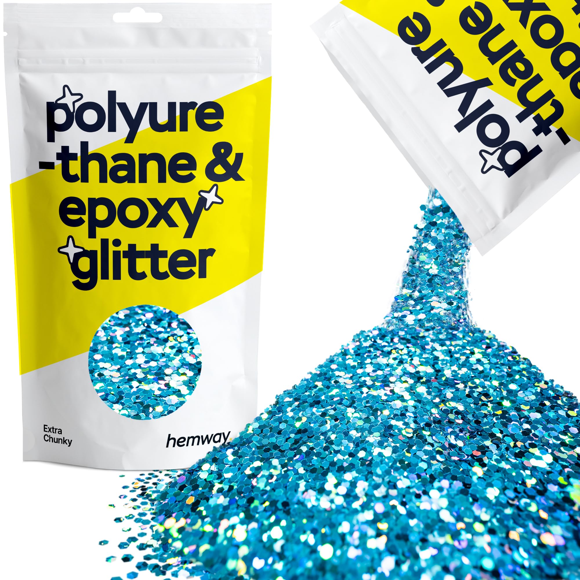 Hemway Resin Glitter Bronze Brown 100g Super Chunky | Polyurethane & Epoxy Glitter for Resin Crafts, Tumblers, Coasters, Floor & Table Art — view 269