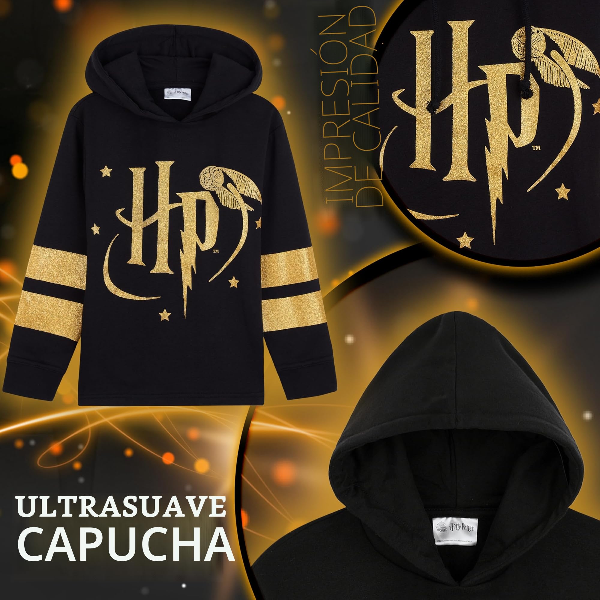 Harry Potter Sudadera con Capucha para Niña - Regalos Niñas