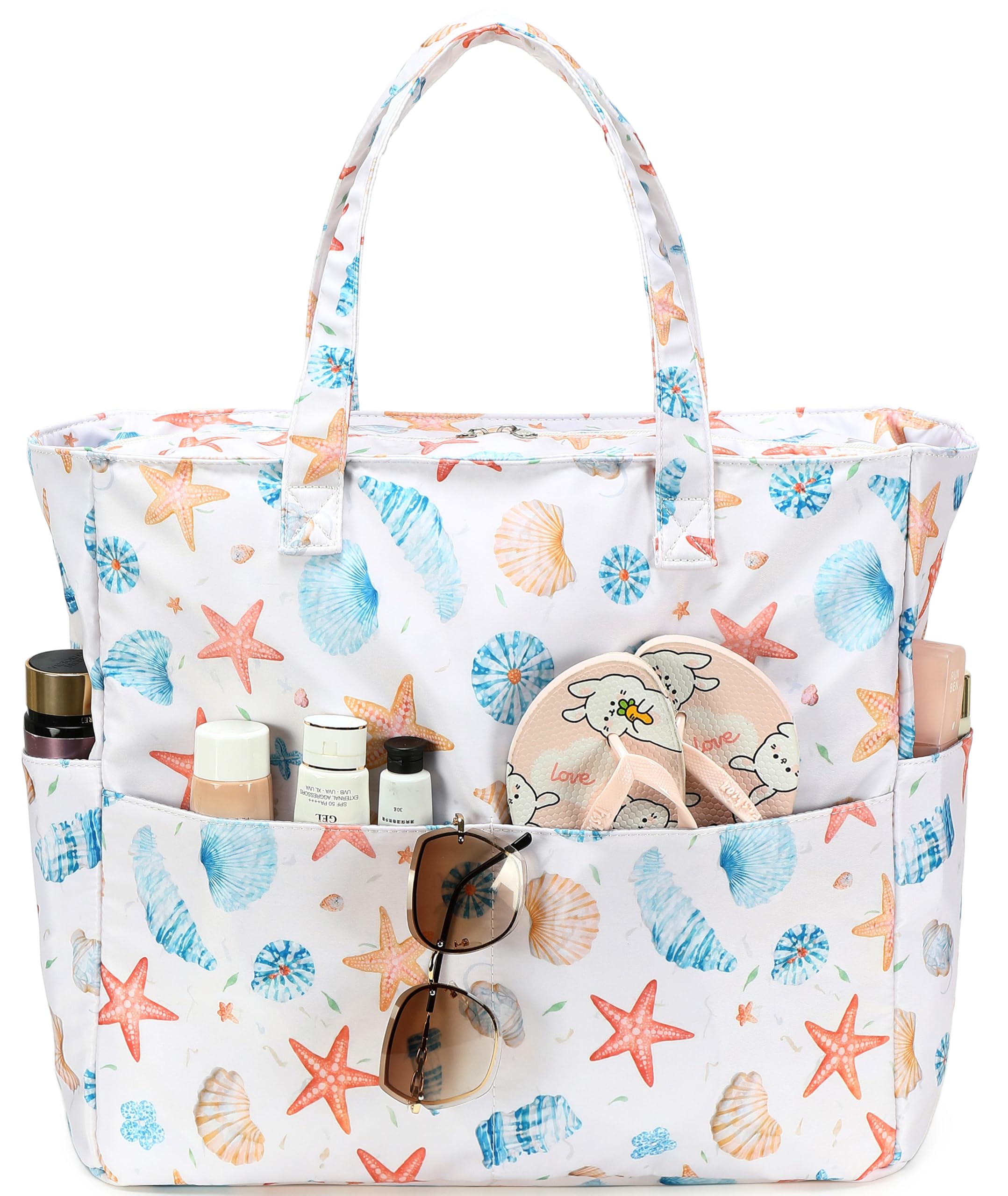 LEDAOU Beach Bag Waterproof Sandproof Women Beach Tote - travel totes | Mubboo