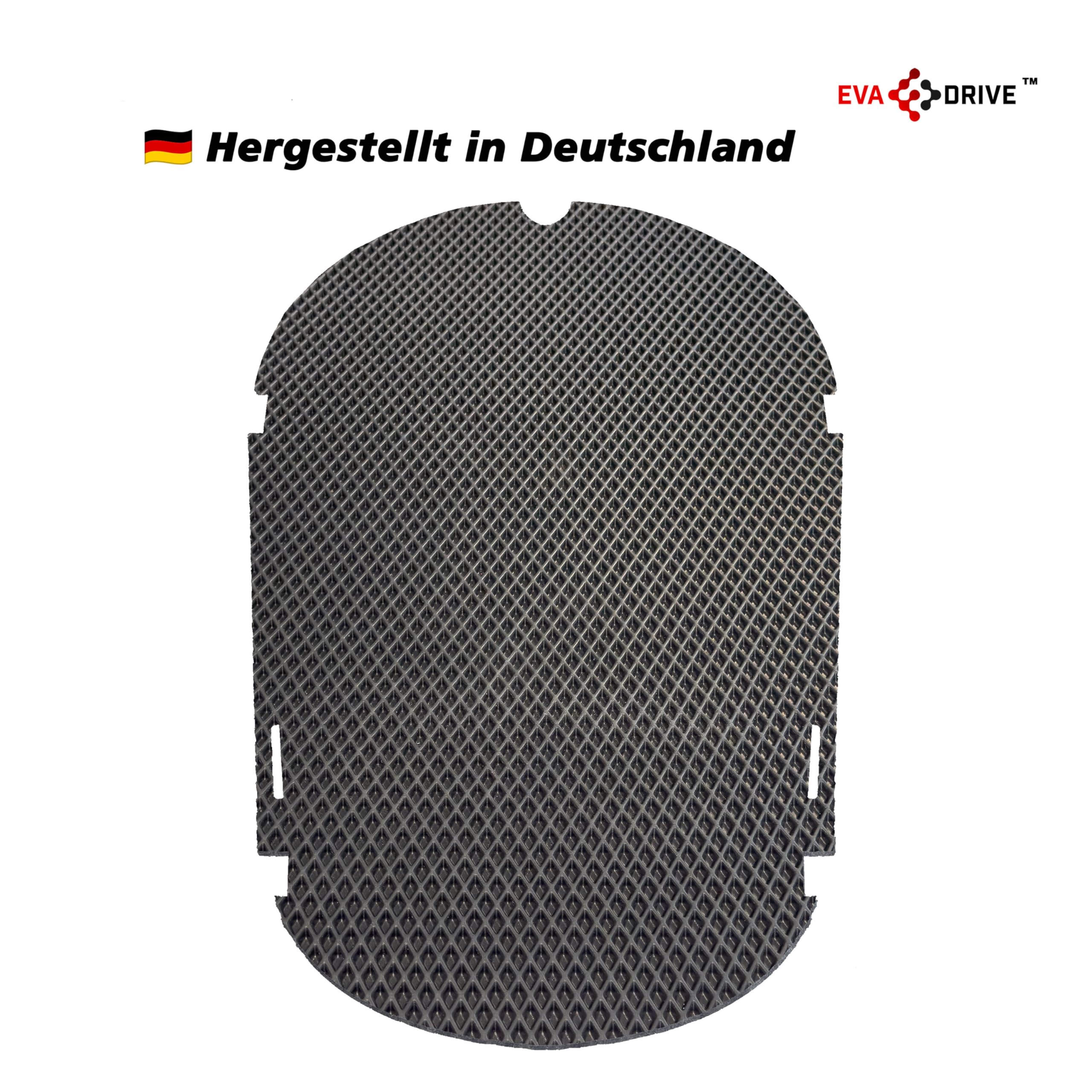 Premium Schutzmatte für Family Nihola Dog | Passgenaue Fußmatte | Rutschfester Bodenmatte Teppich | Lastenrad Zubehör | Pflegeleicht & Umweltfreundlich | Farbe Schwarz