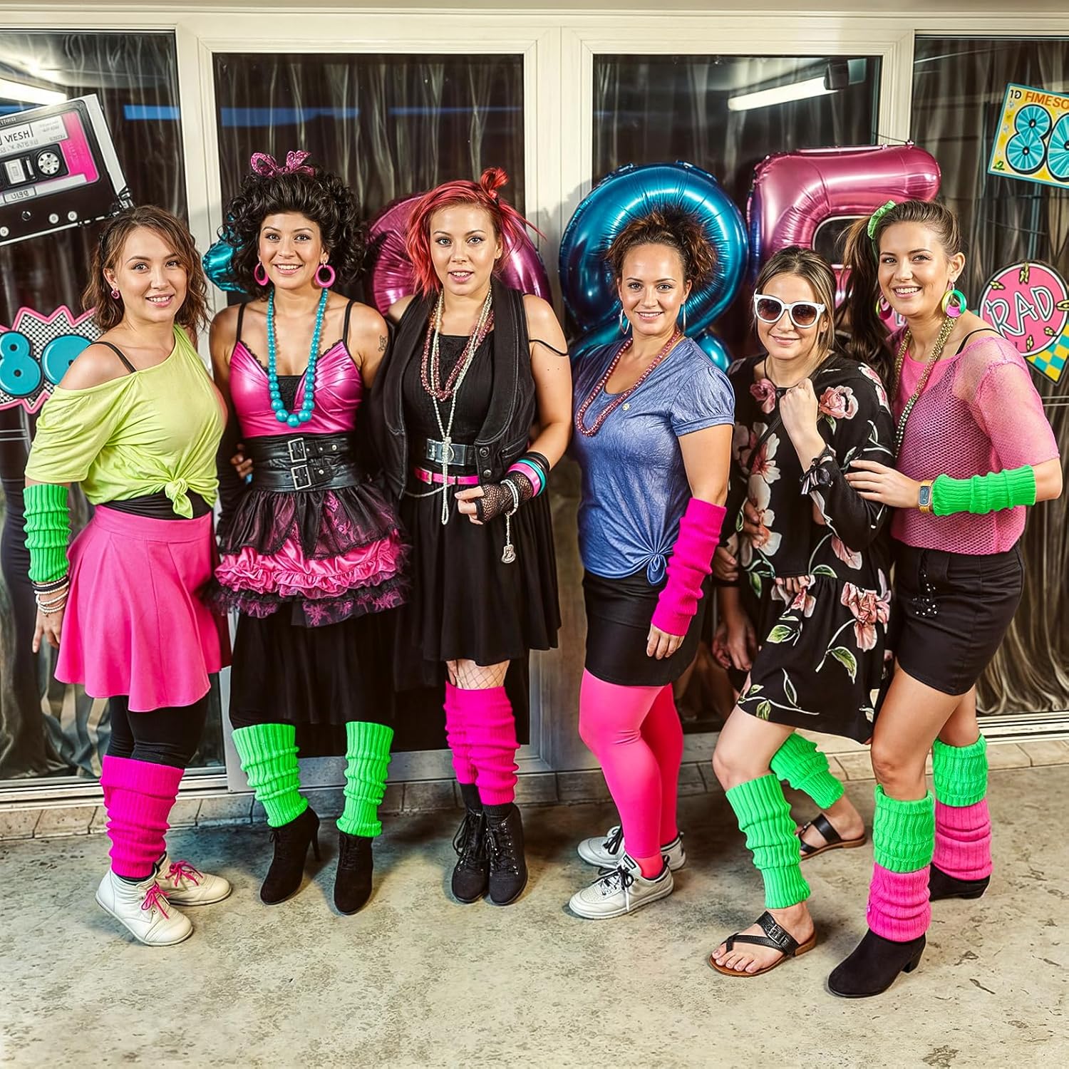 Women's Leg Warmers - 1/2 Pack 80s Retro Fashion Knit for Girls Dance Sports Yoga - Image 2