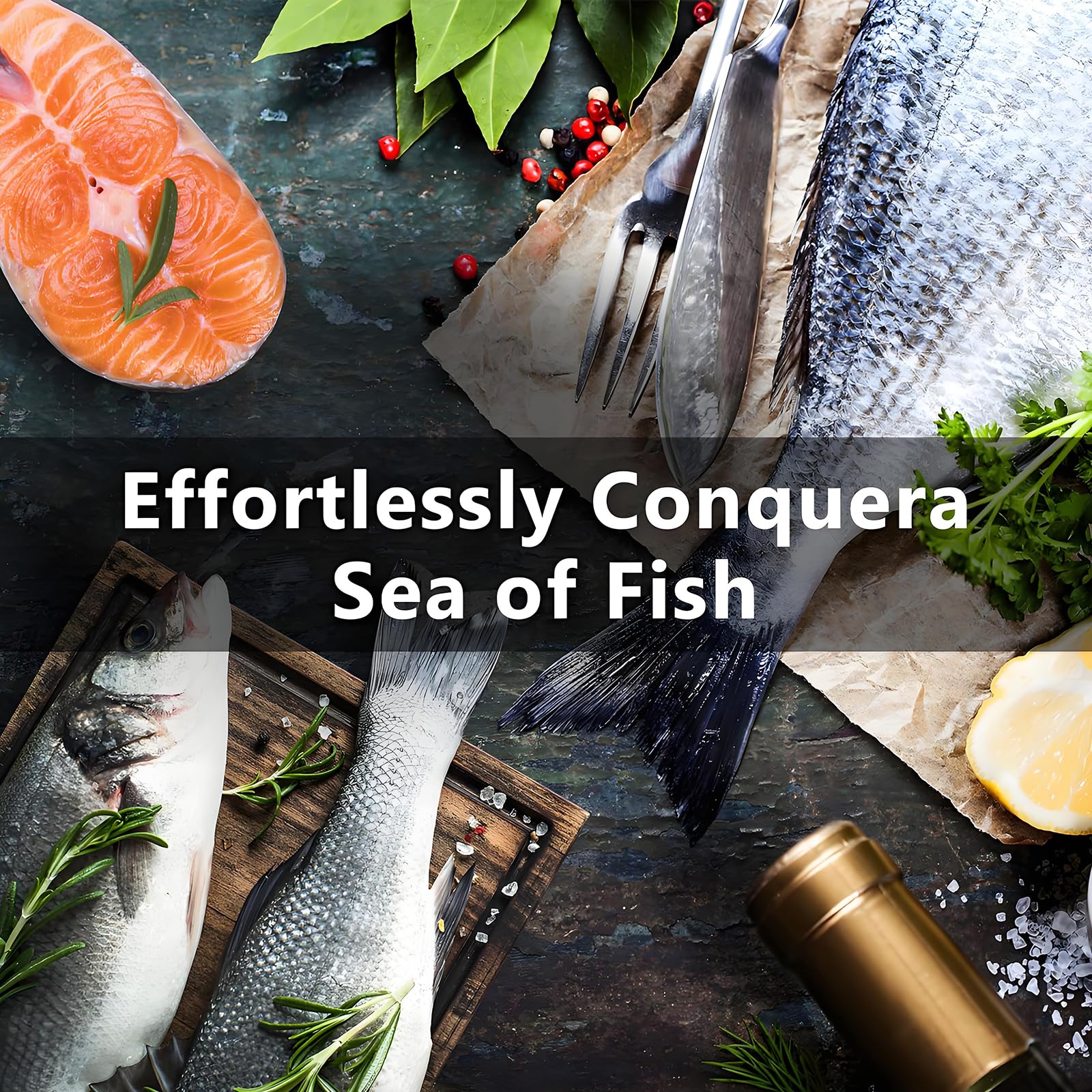 Cuchillo De Filete Eléctrico para Pescado, Cuchillo De Fileteado De Pescado Inalámbrico con 4 Cuchillos De Filete Recíprocos Antiadherentes De Nitruro De Titanio SS