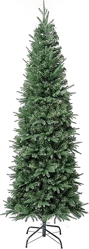 National Tree Company First Traditions Duxbury - Árbol de Navidad delgado con ramas con bisagras, 6 pies