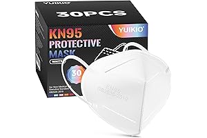YUIKIO KN95 Face Masks: 30-Pack Protection for All