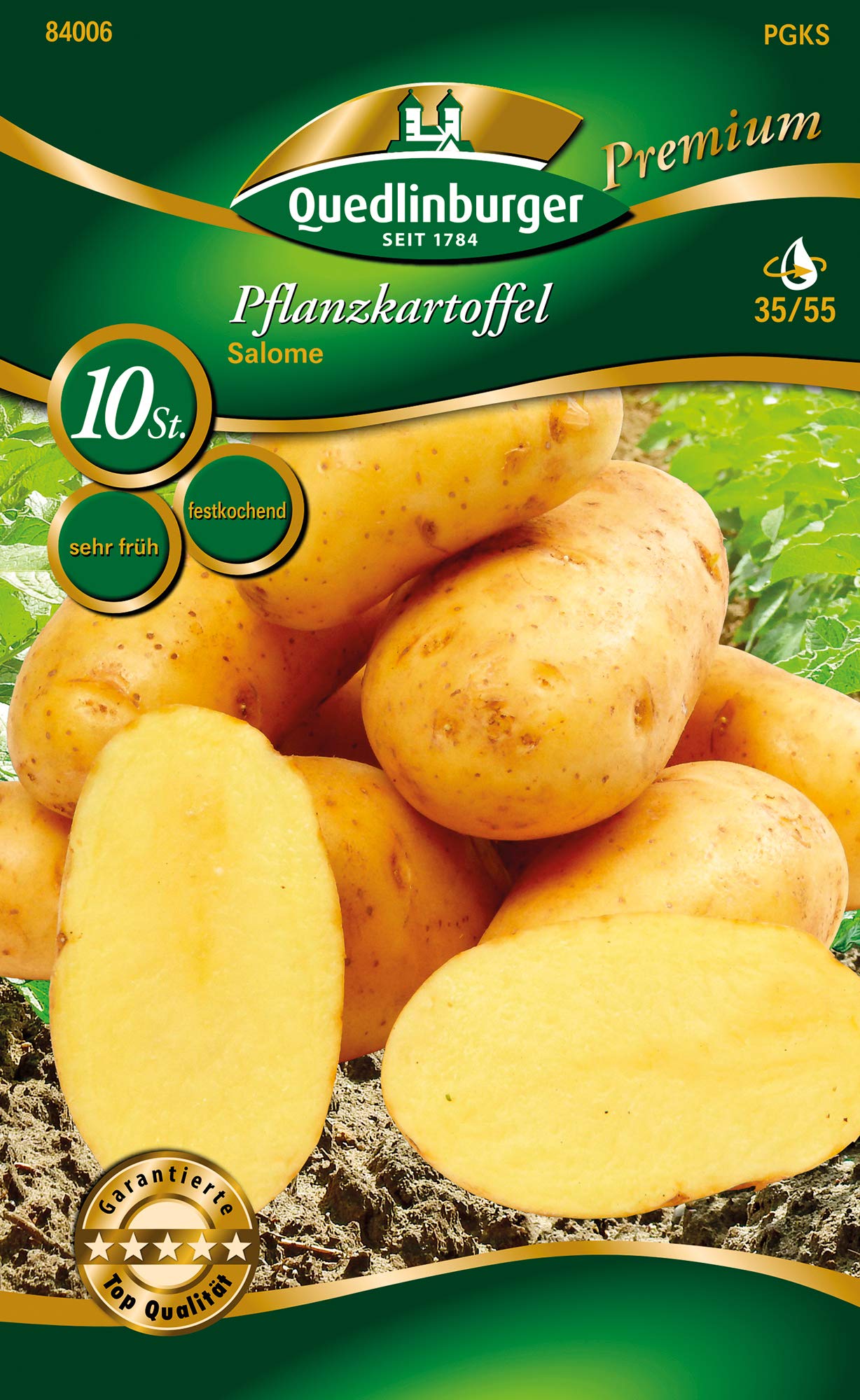 Quedlinburger 84006 Kartoffel Salome (10 Stück) (Pflanzkartoffeln)