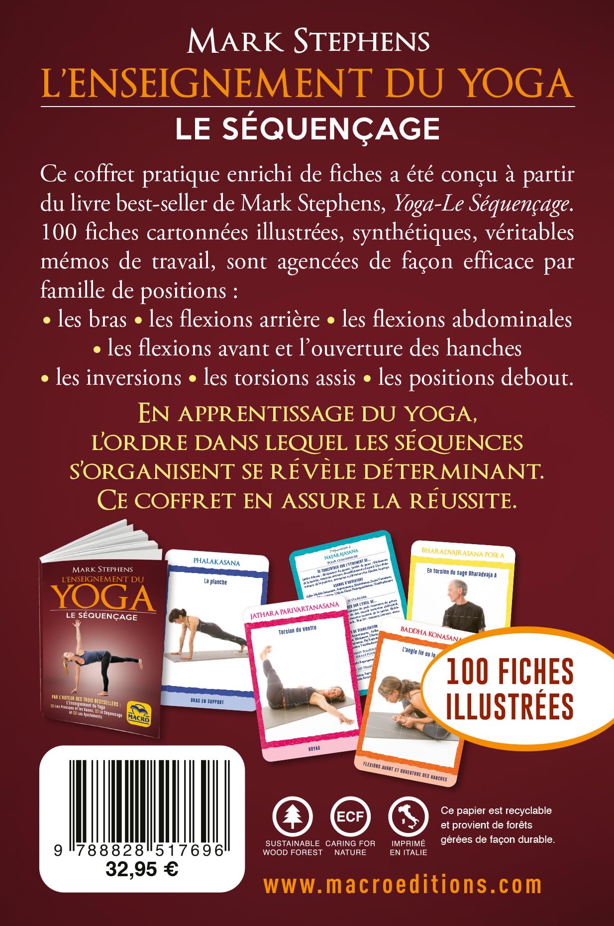 L'enseignement du yoga : le séquençage. 100 fiches illustrées