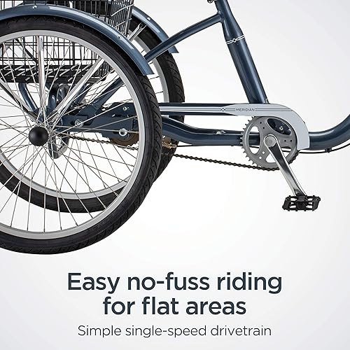 Miniatura 5 de Schwinn Meridian Adult Tricycle Bike Three Wheel Cruiser 26-Inch Wheels Low Step-Through Aluminum Frame Adjustable Handlebars