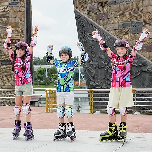 Miniatura 6 de Patines en línea para niños y niñas, patines en línea ajustables, con ruedas iluminadas, divertidos e iluminadores, para principiantes