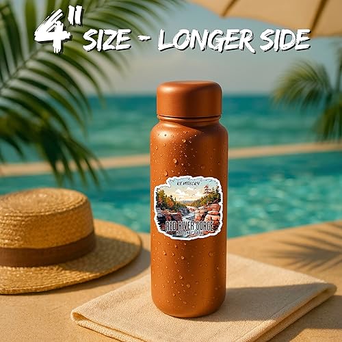 Miniatura 4 de Adhesivo Red River Gorge National Park Kentucky de 4 pulgadas, para senderismo, camping, impermeable, para laptop, botella de agua, vaso de