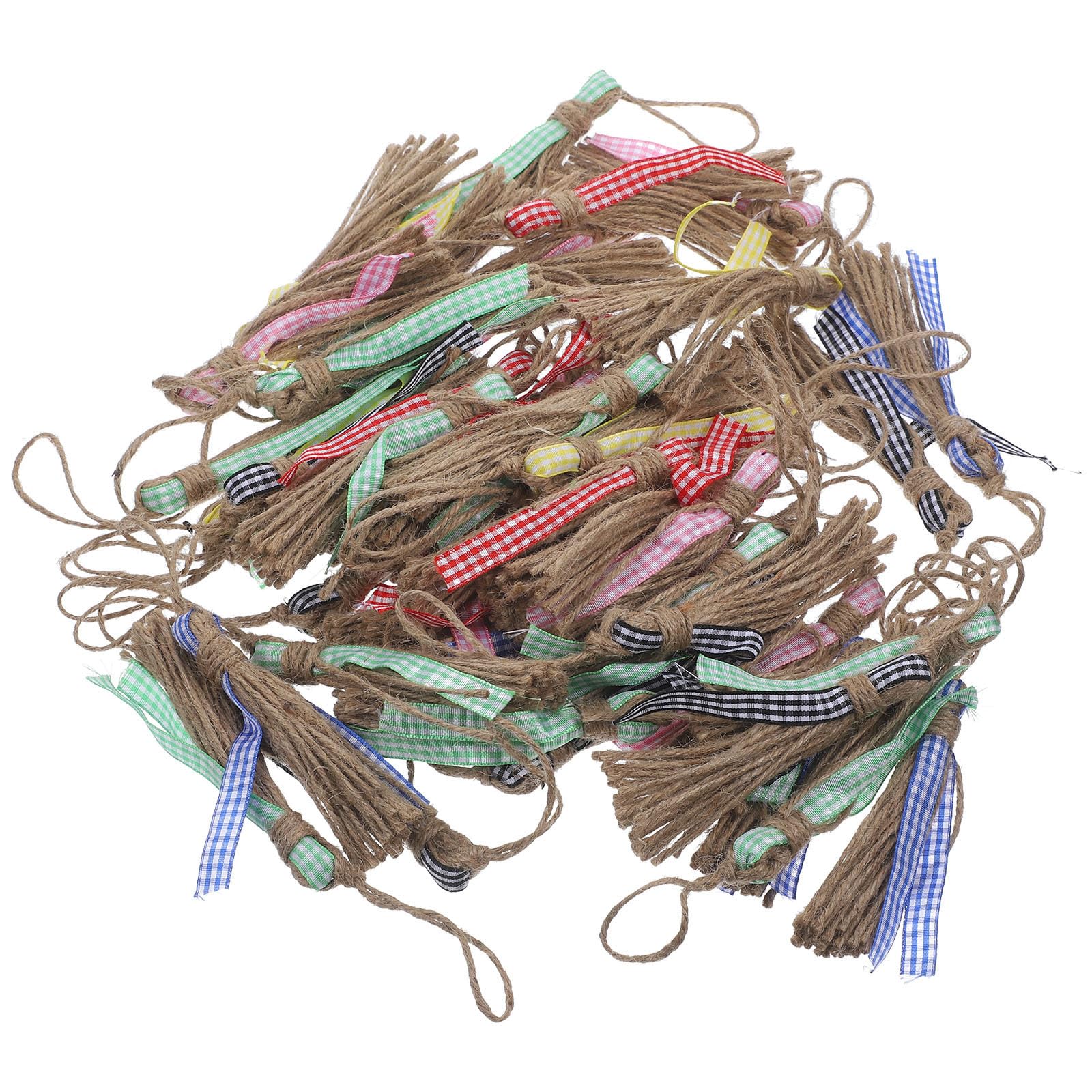 50 Borlas de cuerda resistentes para organizar y decorar manualidades caseras