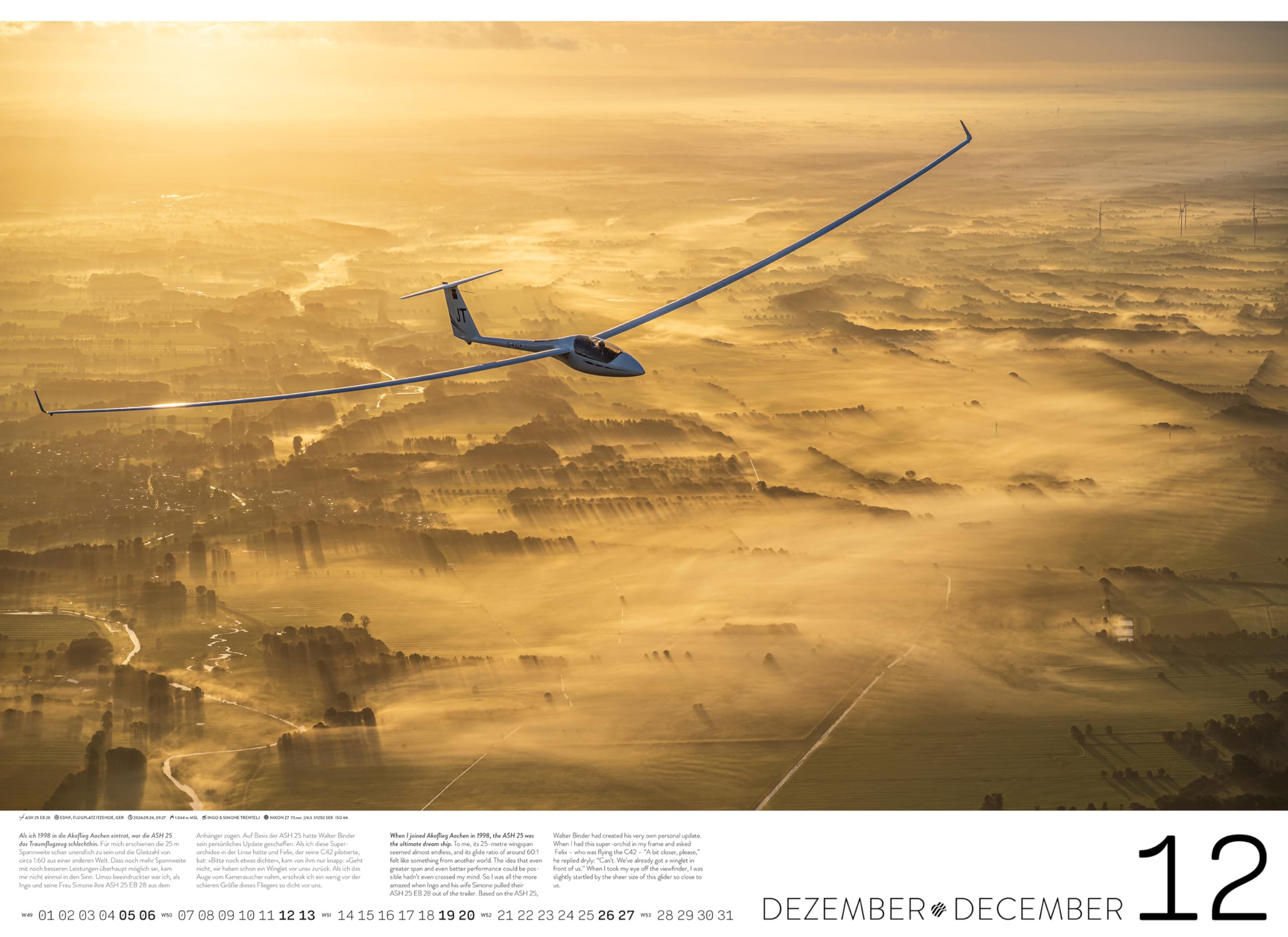 Segelflugkalender: Beauties of the Sky 2026 ― by Tobias Barth: VIENTO CALENDARS