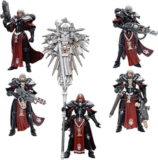 JOYTOY Warhammer 40,000 1/18 Action Figure Adepta Sororitas Battle Sister Set of 5 Figures 4.21inch Collectible Action Figures Kits