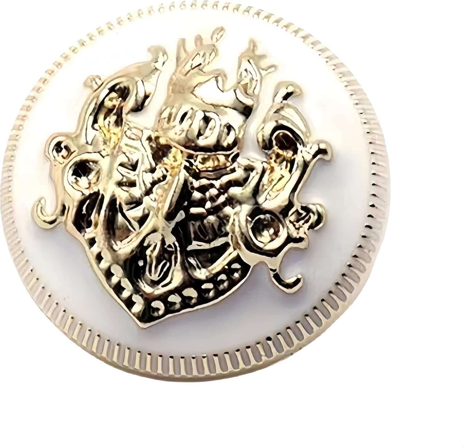 5 PCS Fashion Metal Gold Engraving Copper Button DIY for Handmade Clothing Accessories Coat Shank Buttons