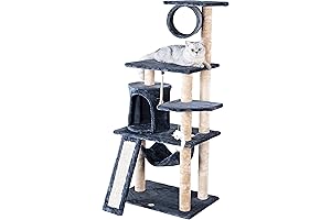 Go Pet Club Everyday Value: The Purrfect 53" Multi-Level Cat Tree Castle
