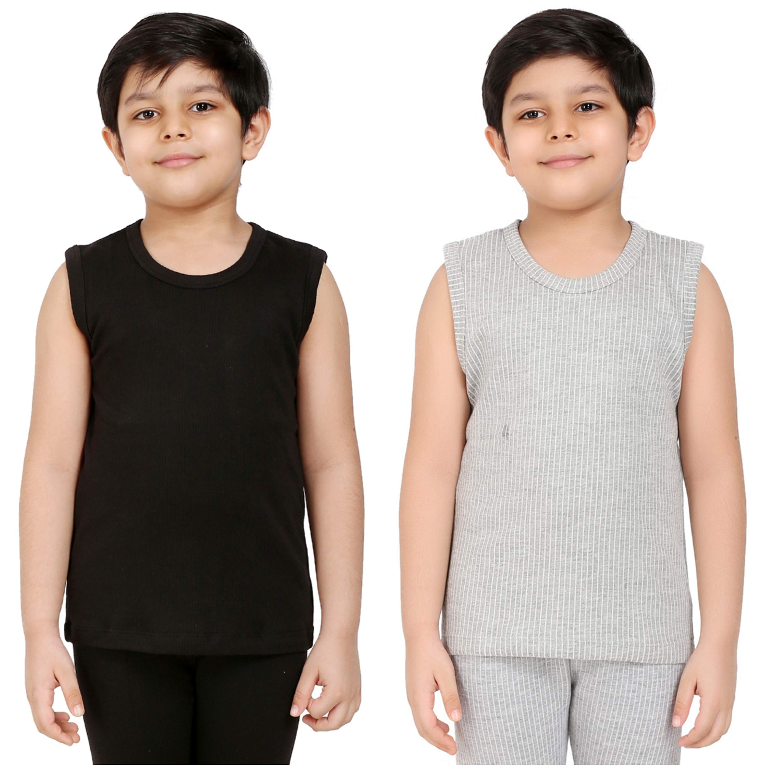 Splash Kids (Unisex) Sleeveless Thermal Tops/Uppers - Pack of 2 Pcs.-image-34