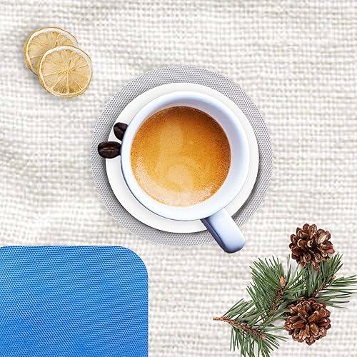 Vista 12 de 4 almohadillas de goma para abridor de tarros, antideslizantes, multiusos, para cocina, abrebotellas y tapas, morado y gris Gris redondo+púrpura