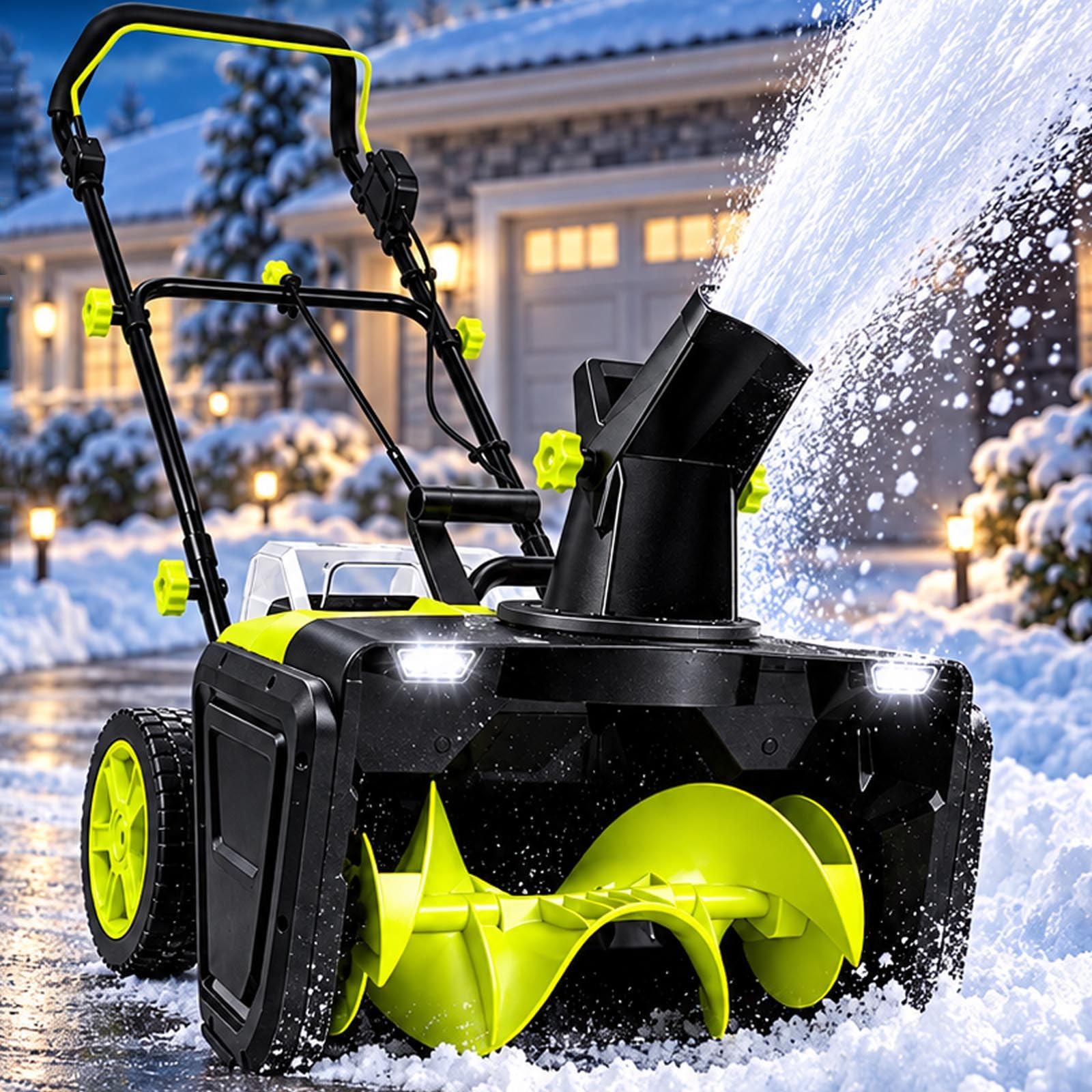 Fraise à Neige sur Batterie 40V, 50 cm pour Allées et Trottoirs 2Batteries