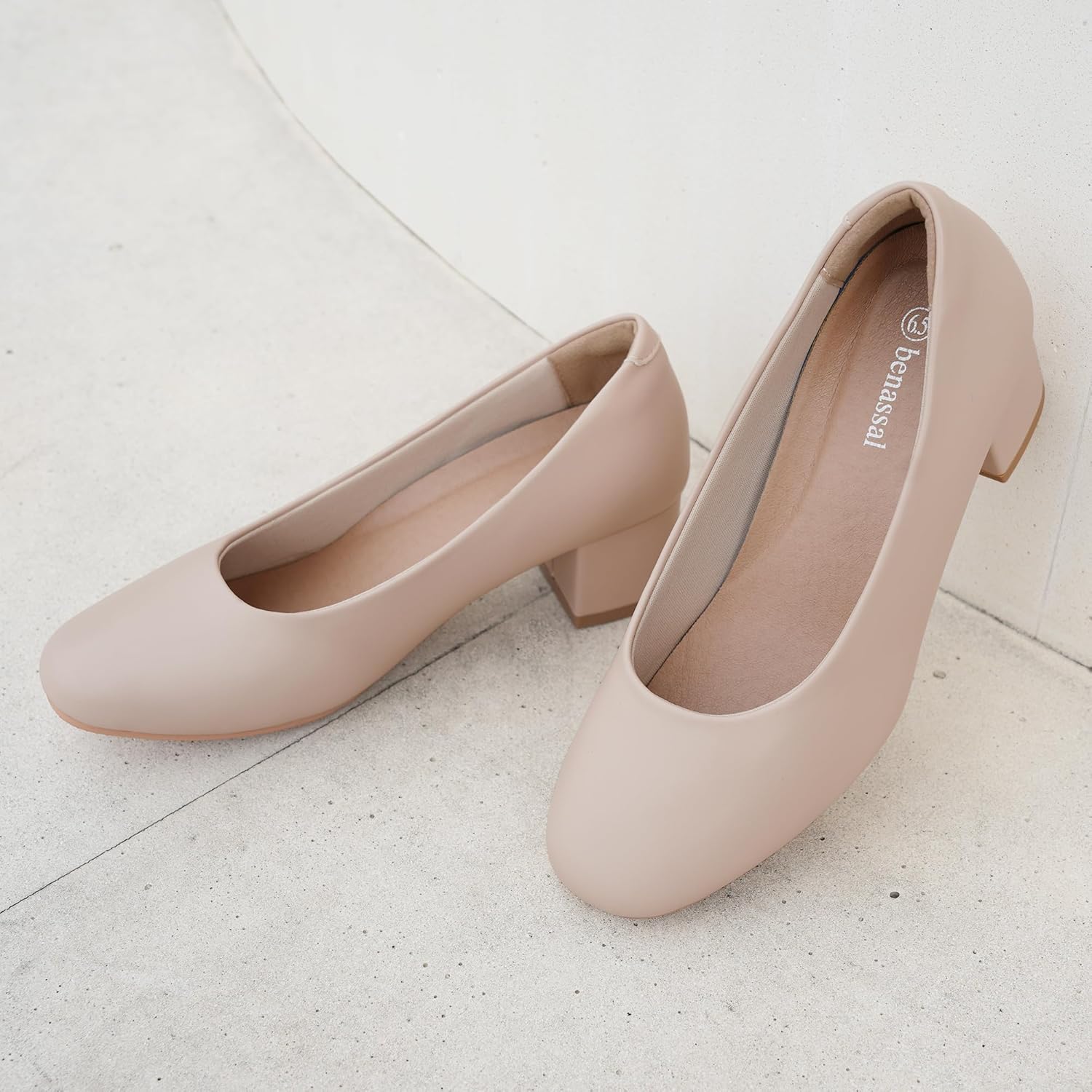 Women Dress Shoes Low Heel Work Pumps - Picture 12 of 25