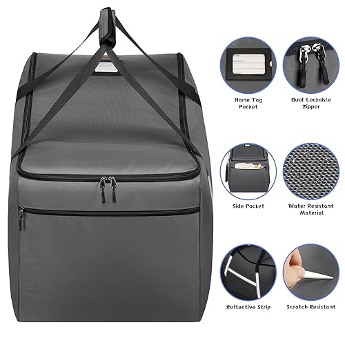 Miniatura 3 de Bolsa de viaje para asiento de automóvil infantil para avión, compatible con todos los asientos y bases de automóvil Nuna Pipa, Chicco KeyFit 30 y