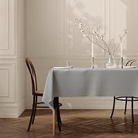 Home Direct extra nagy téglalap alakú szövet asztalterítő 150x250cm világosszürke 2