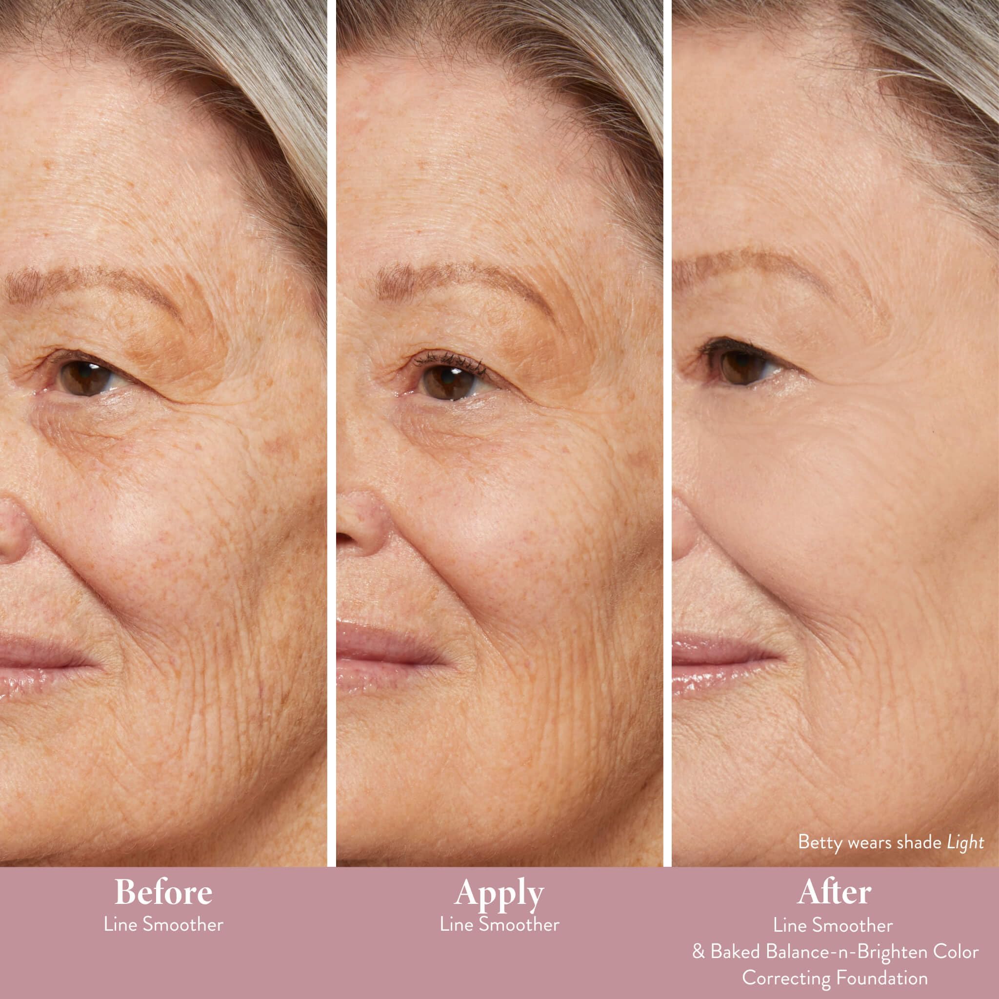 LAURA GELLER Line Smoother Mirated Fine Line Filler | Primer istantaneo per rughe e pori, leggermente colorato, con vitamina C e niacinamide per pelli mature