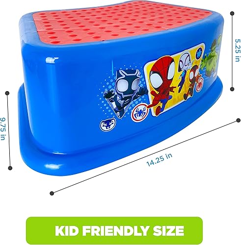 Miniatura 4 de Spidey and His Amazing Friends Team Up - Juego de entrenamiento esencial de 2 piezas para ir al baño, asiento suave para ir al baño, taburete