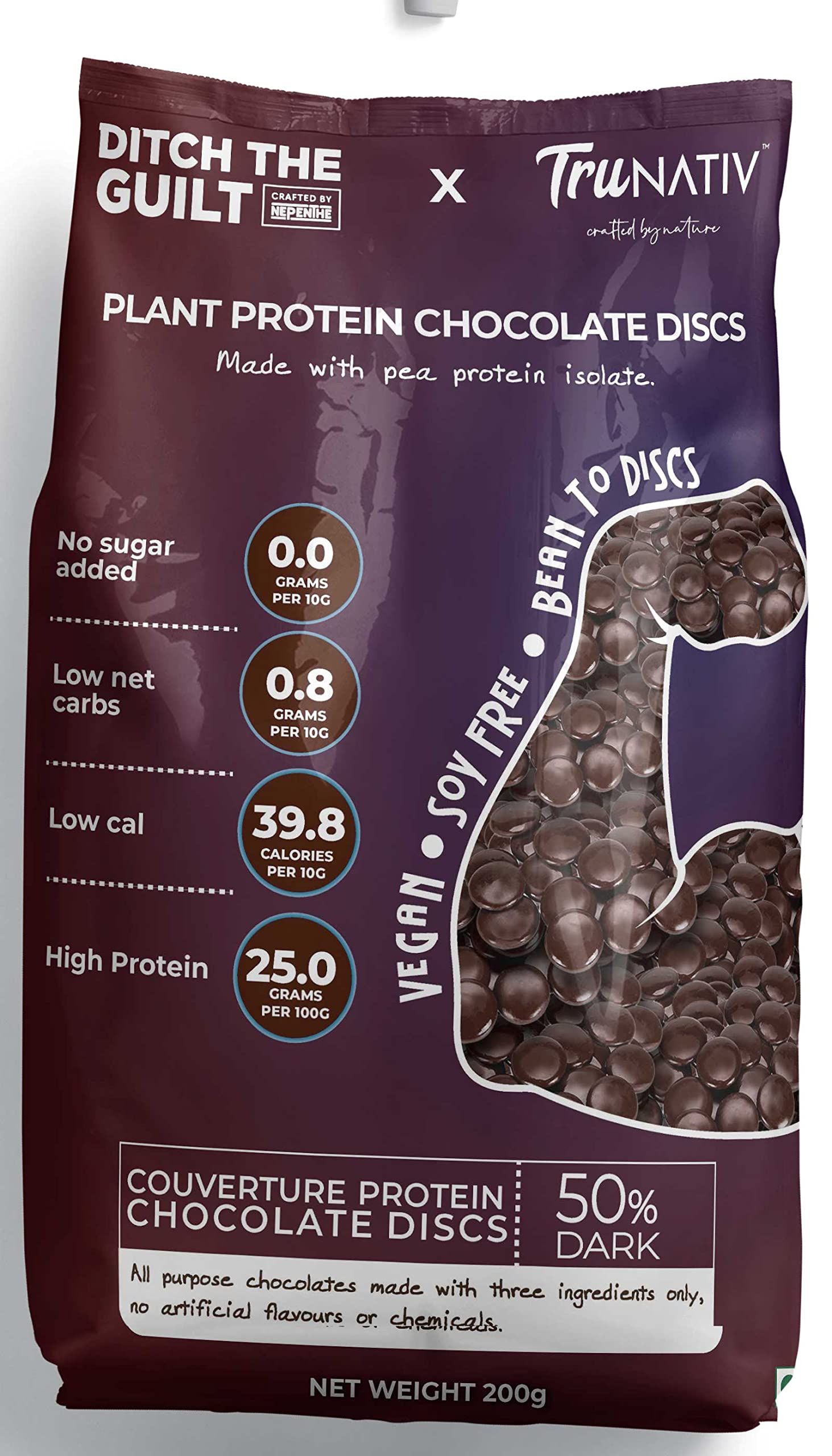 Buy Ditch The Guilt x Trunativ Vegan Protein Minis Sugar Free