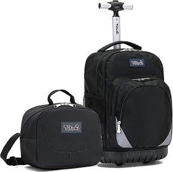 NEW TILAMI Rolling Backpack for Kids 18 Inch Wheeled Laptop Backpack Kids School Travel