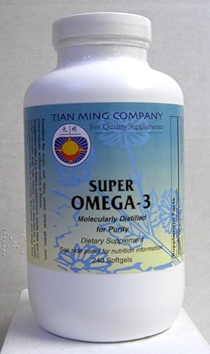 Aceite de pescado súper omega-3 de Tian Ming Co. (240 cápsulas blandas)
