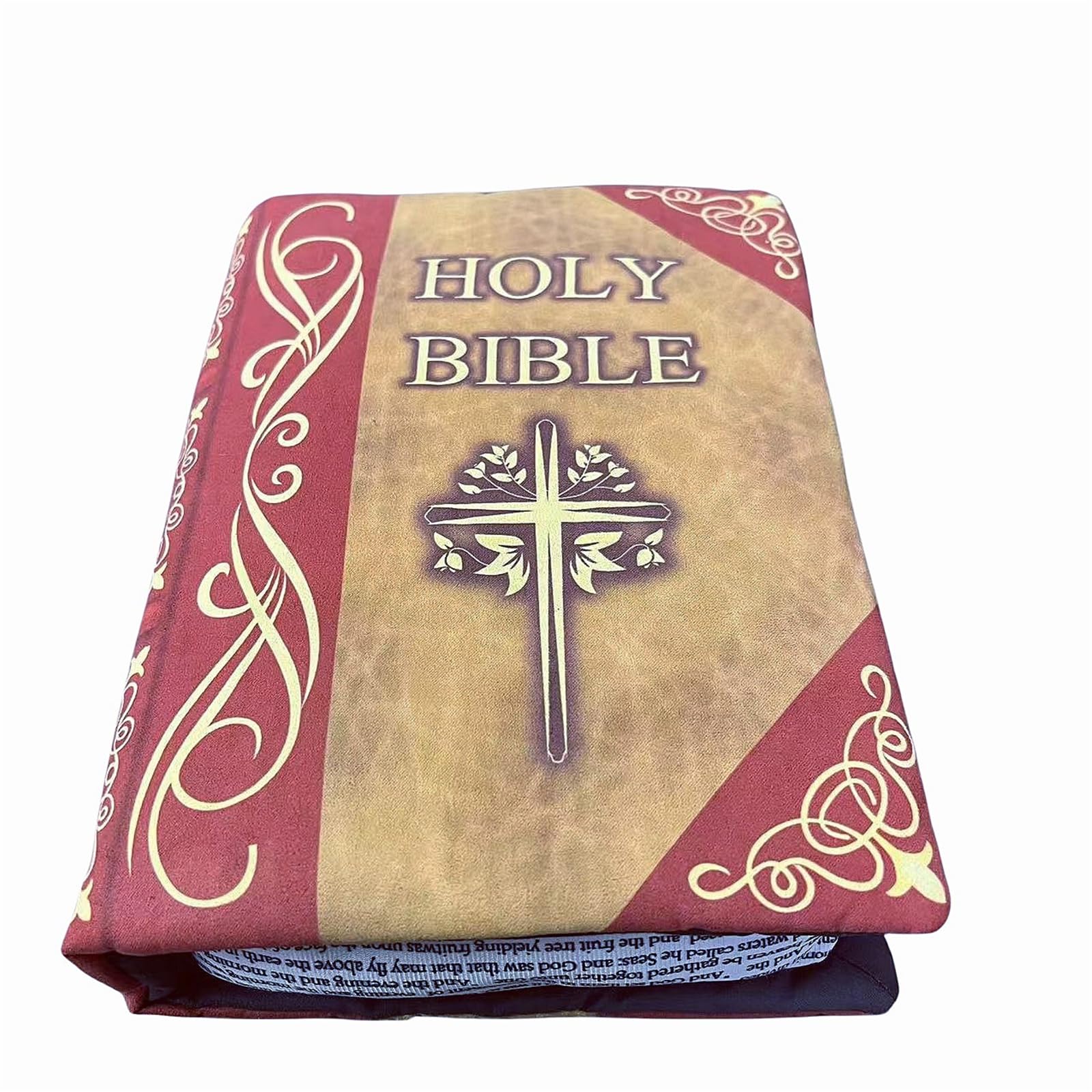 Jazuaiao Cozys Holy Bibles Plushes Pillow Religious Gift Soft Stress Relief Toy Cushions Spiritual Comfort for Children Adults Plushes Bible Pillow