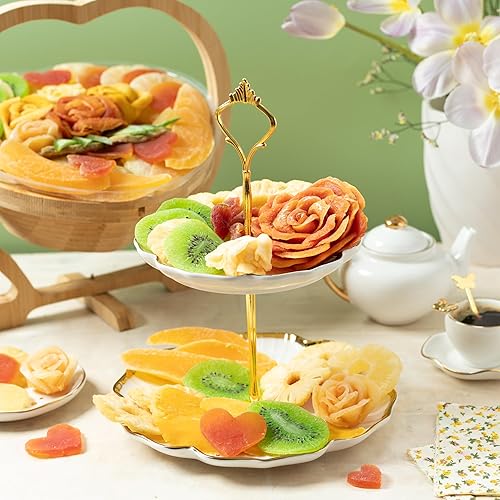 Miniatura 13 de Bandeja de regalo de frutas secas que se convierte en cesta. Caja de aperitivos gourmet saludables. Bandeja de comida para vacaciones Bonnie & Pop