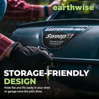 Earthwise LSW70021 21 Wide Black Grass Sweeper