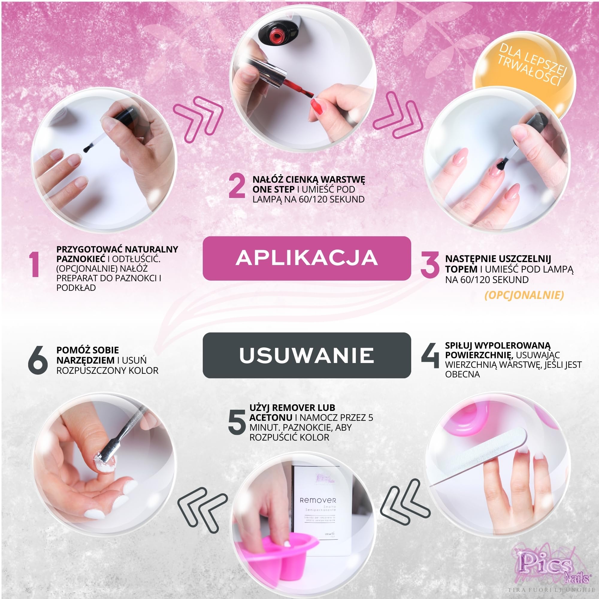 Lakier do paznokci One Step Gel Polish UV/LED 12 ml - Lakier żelowy - Natychmiastowy połysk paznokci z lub bez bazy i top coat (26. Nektar Brzoskwiniowy, 12 ml)
