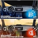 Cab Cover for VW Beetle 1960-2023, 210D Car Cover All-Weather Outdoor Waterproof Rain Cover Sun UV Protection with Reflective Strip Door Zipper