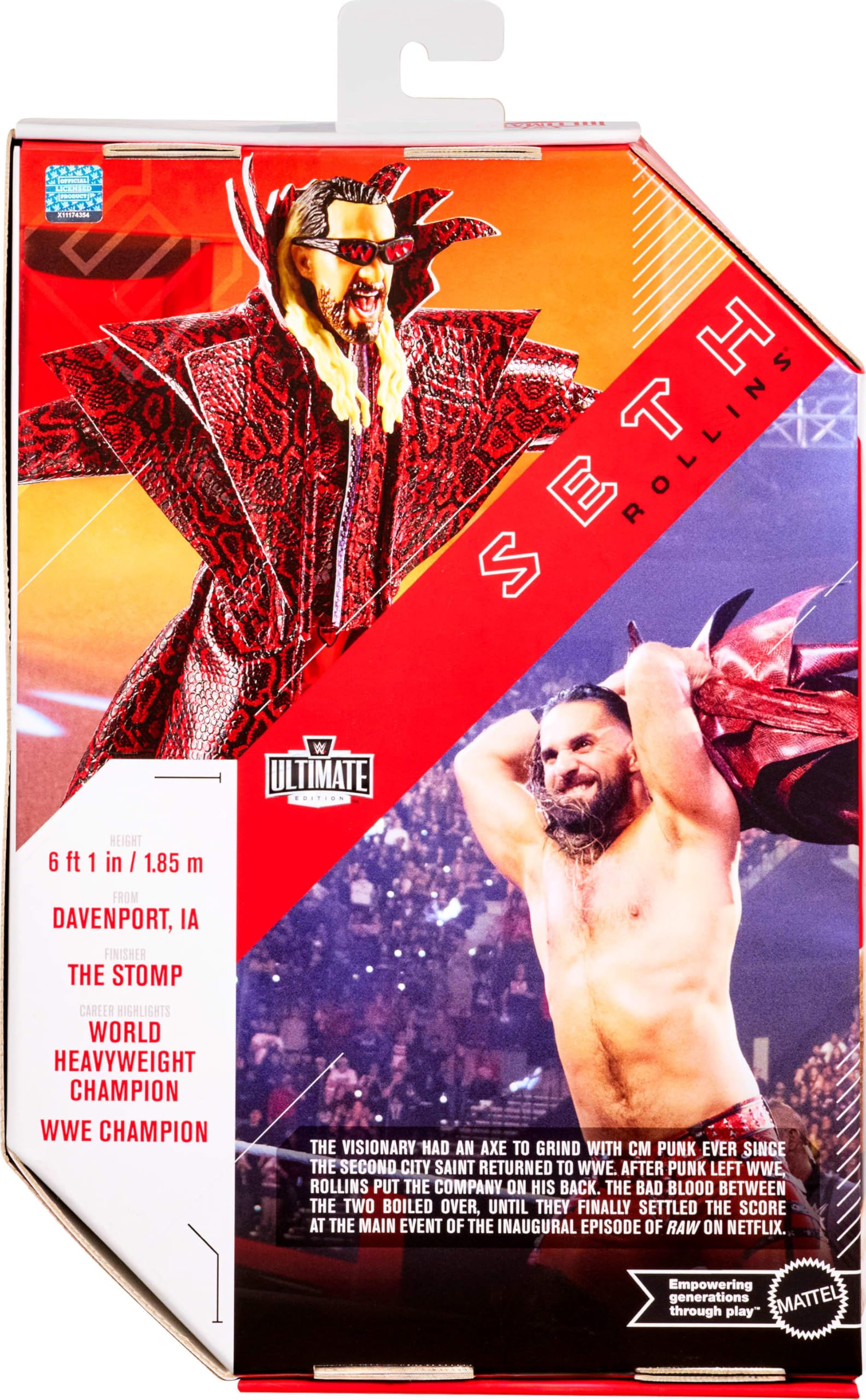 Mattel WWE Ultimate Edition Seth Rollins, Figura de acción y