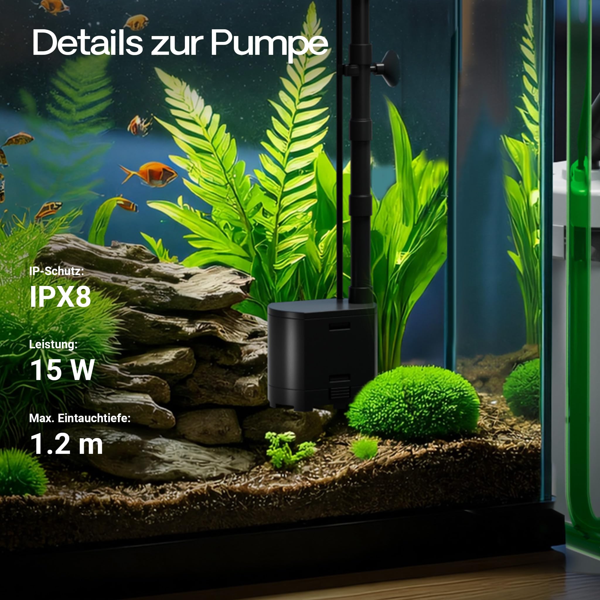 SunSun HW-504A Aquarium Außenfilter 800 L/h 15 W 4 Stufen Kammerfilter inkl Filtermaterial