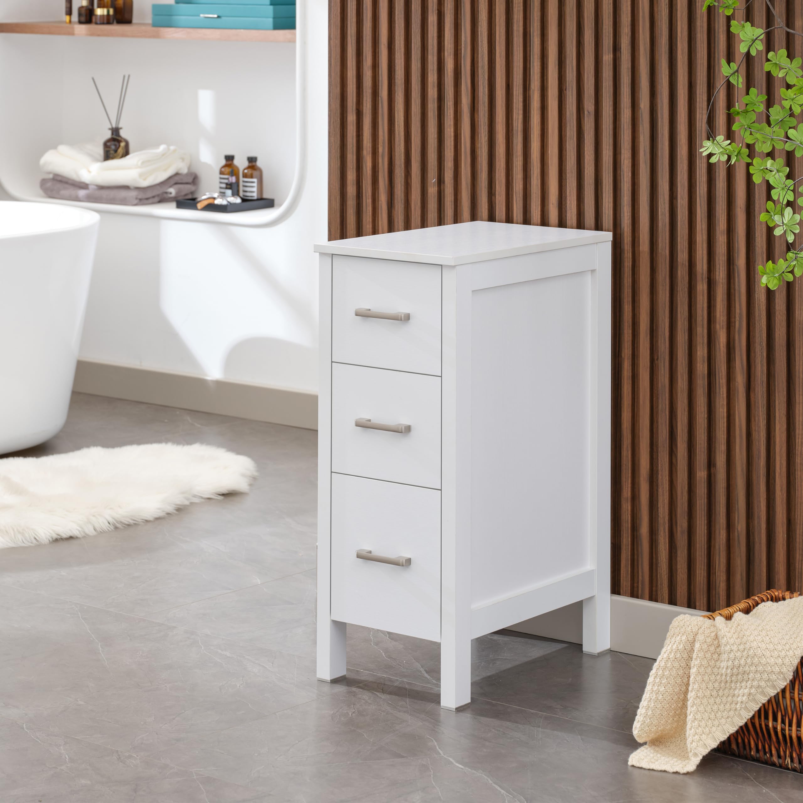 【SALE】Savings ACCOUNT REGISTER 白　横　ボード付 Amazon.com: UEV Bathroom Drawer Organizer,Free Standing Single