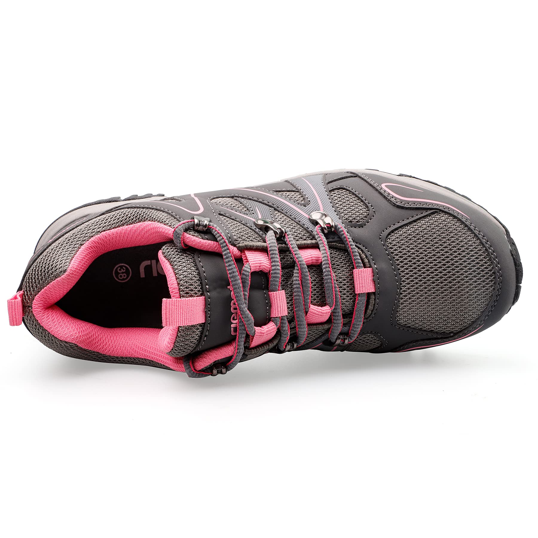 riemot Scarpe da Trekking Donna Impermeabili Leggere Traspiranti con Suola Antiscivolo per Escursionismo Montagna, Camminate Outdoor e attività Sportive