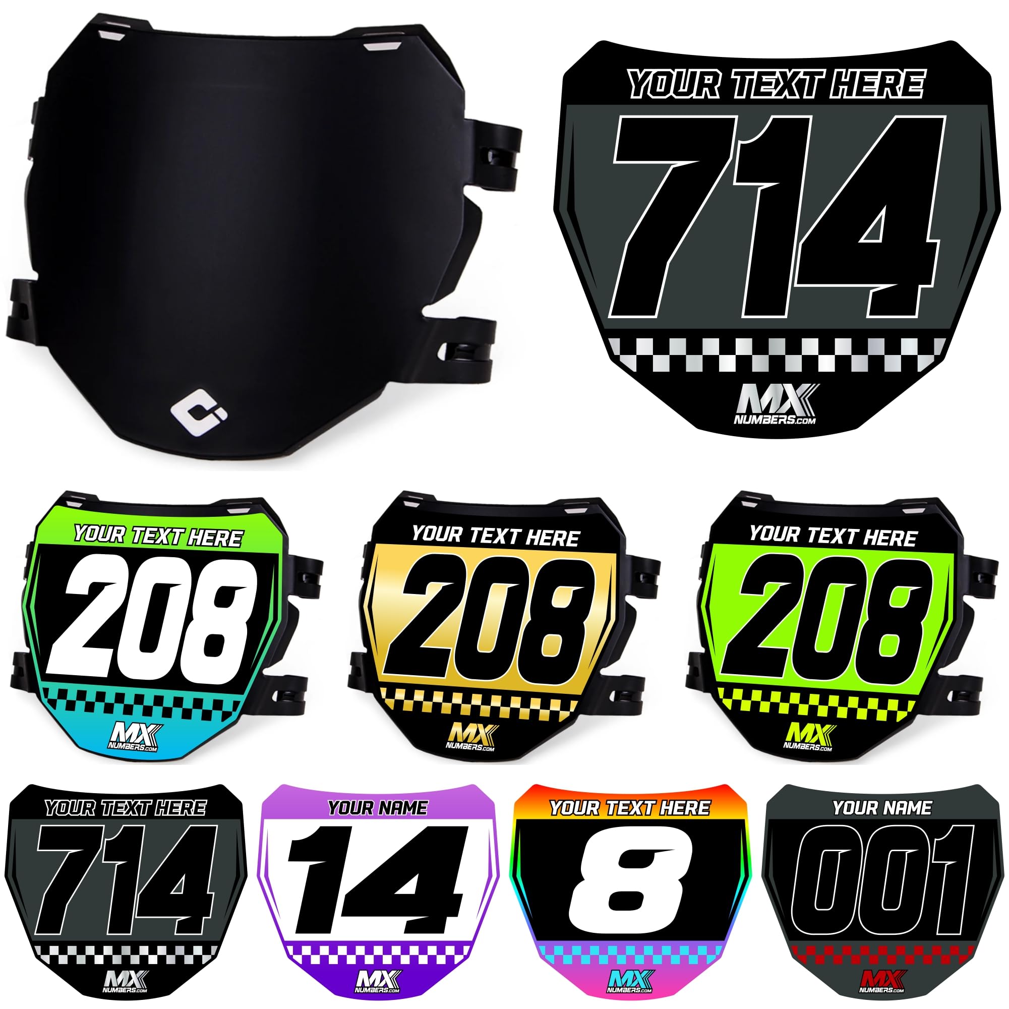MxNumbers Custom ODI Downhill Plate Decal