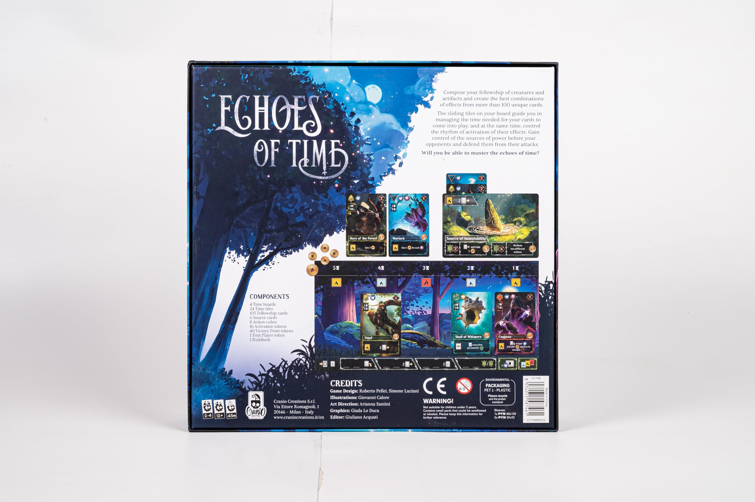 Cranio Creations - Echoes of Time - Piega Il Tempo Alla Tua Volontà - 2-4 Giocatori, 60 Min - Gioco Light - Età 12+ - Edizione in Lingua Italiana