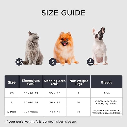 Bedsure Calming Cat Donut Bed Fluffy Pet Bed for Small Dogs, 60x60cm - 6