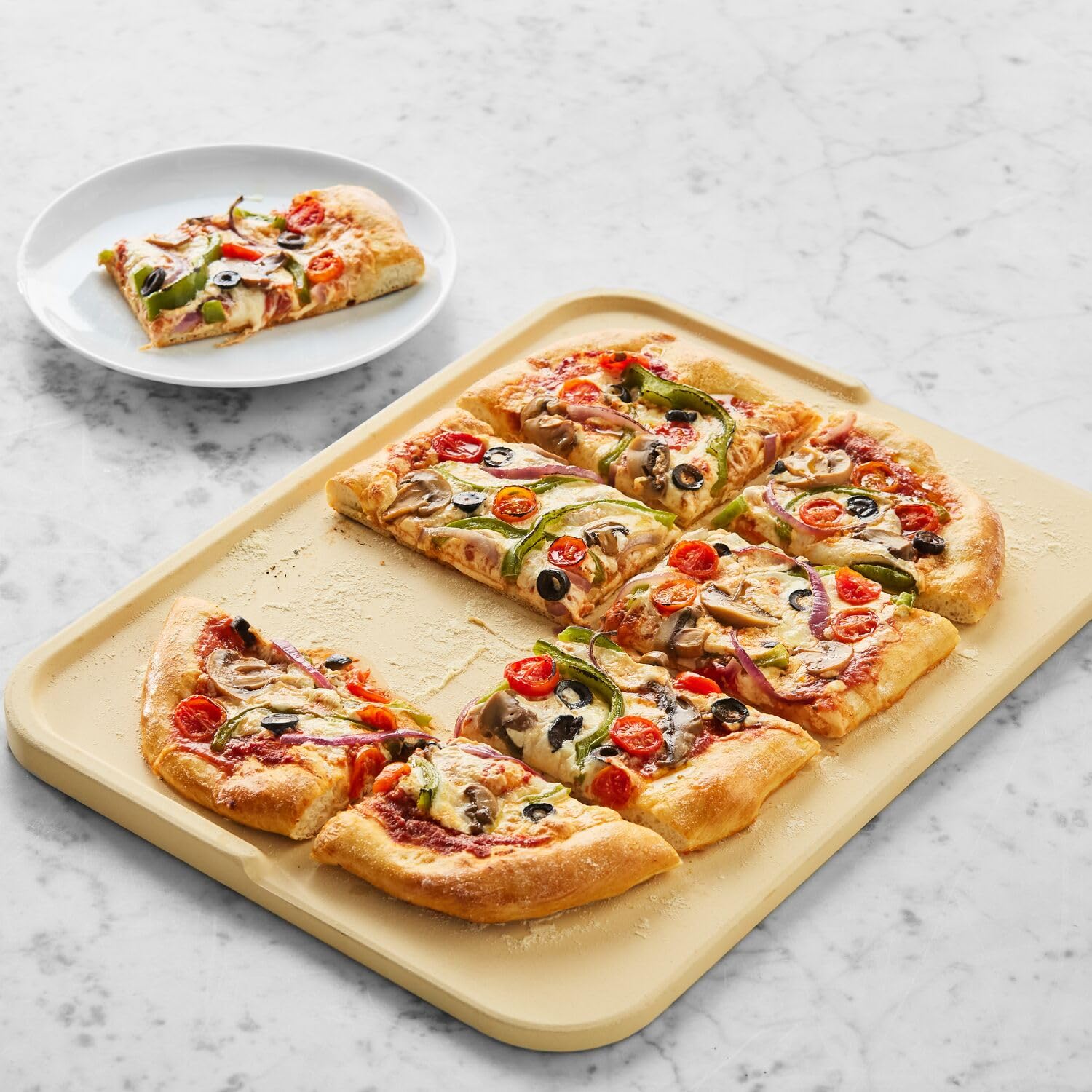 Amazon.com: Sur La Table Cordierite No-Slip Pizza Stone, 18