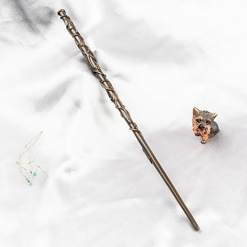 Miniatura 5 de Varita mágica Hermione, hecha a mano con núcleo de acero de resina como accesorios de rendimiento y regalos (Hermione)