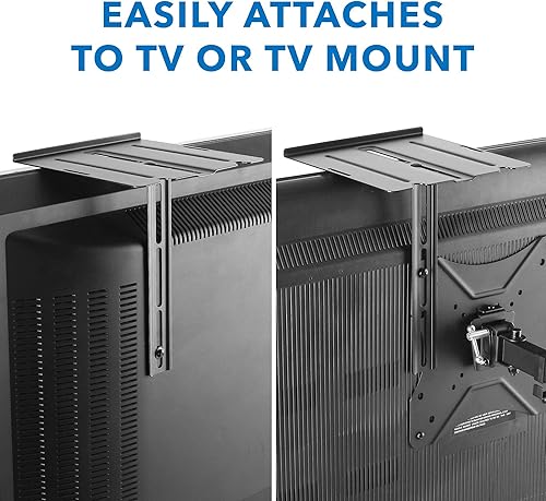 Miniatura 7 de Mount-It! Estante de TV para TV montado en la pared  Estante flotante capacidad de 6.6 libras  Instalación dual - pared o TV  Soporte de estante