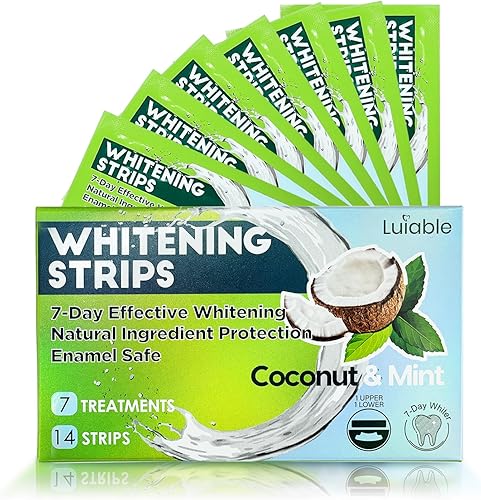 Tiras blanqueadoras de dientes para dientes blancos: blanqueador de dientes formulado por dentistas profesionales, esmalte seguro antideslizante 14
