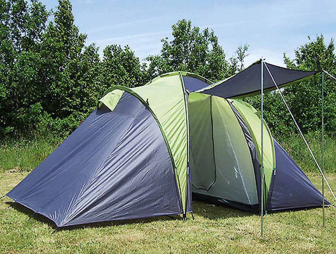 4 5 6 Mann FAMILIENZELT CAMPINGZELT Camping Zelt Sierra 6 2 KABINEN 3000 MM
